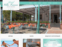 Tablet Screenshot of hotelvillafranca.it